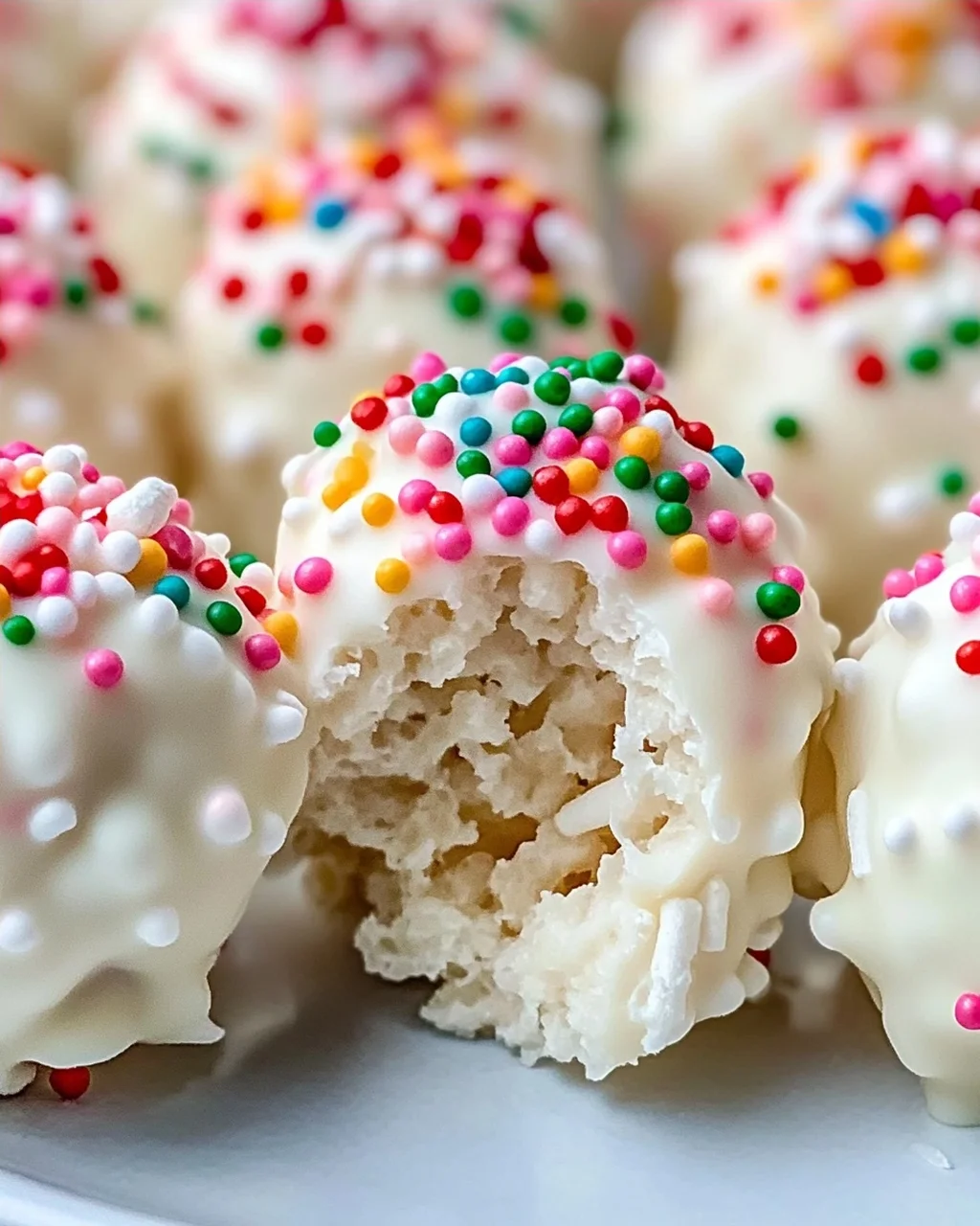 Leckere White Chocolate Rice Krispie Balls selbstgemacht!