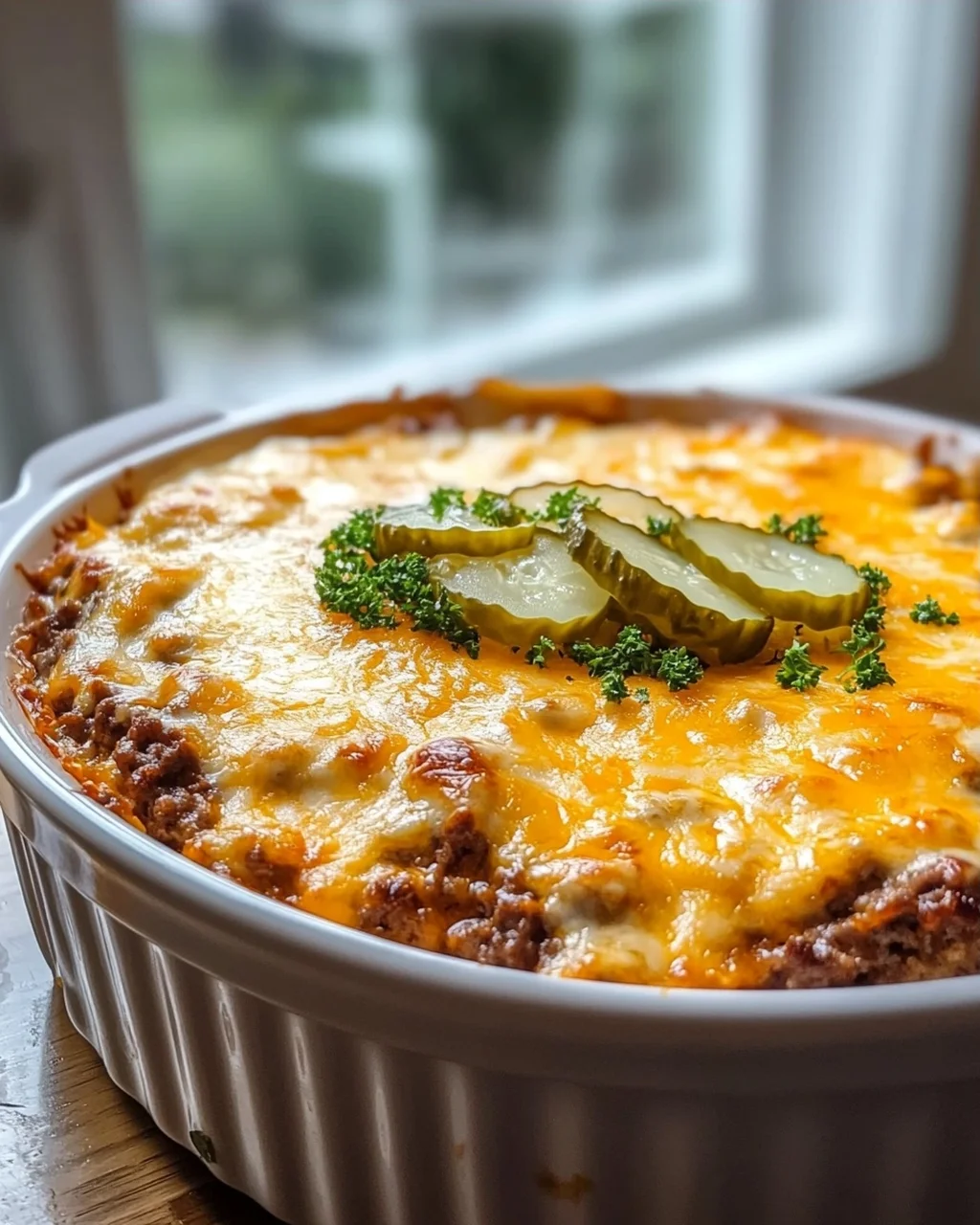 Low Carb Cheeseburger Auflauf mit Rinderhack – Einfach lecker!