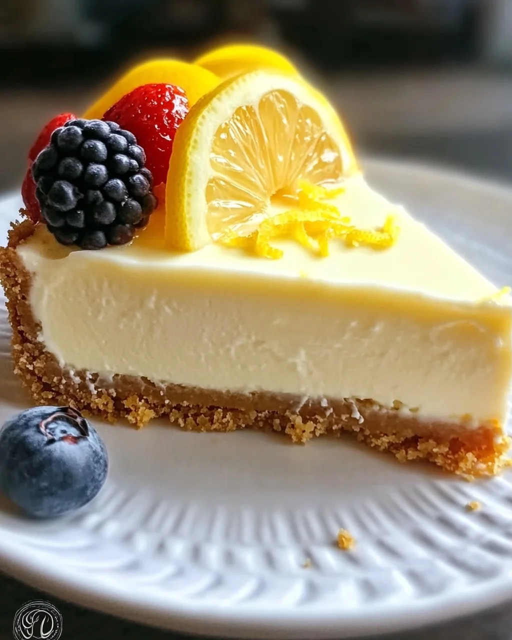 No-Bake Zitronen Käsekuchen