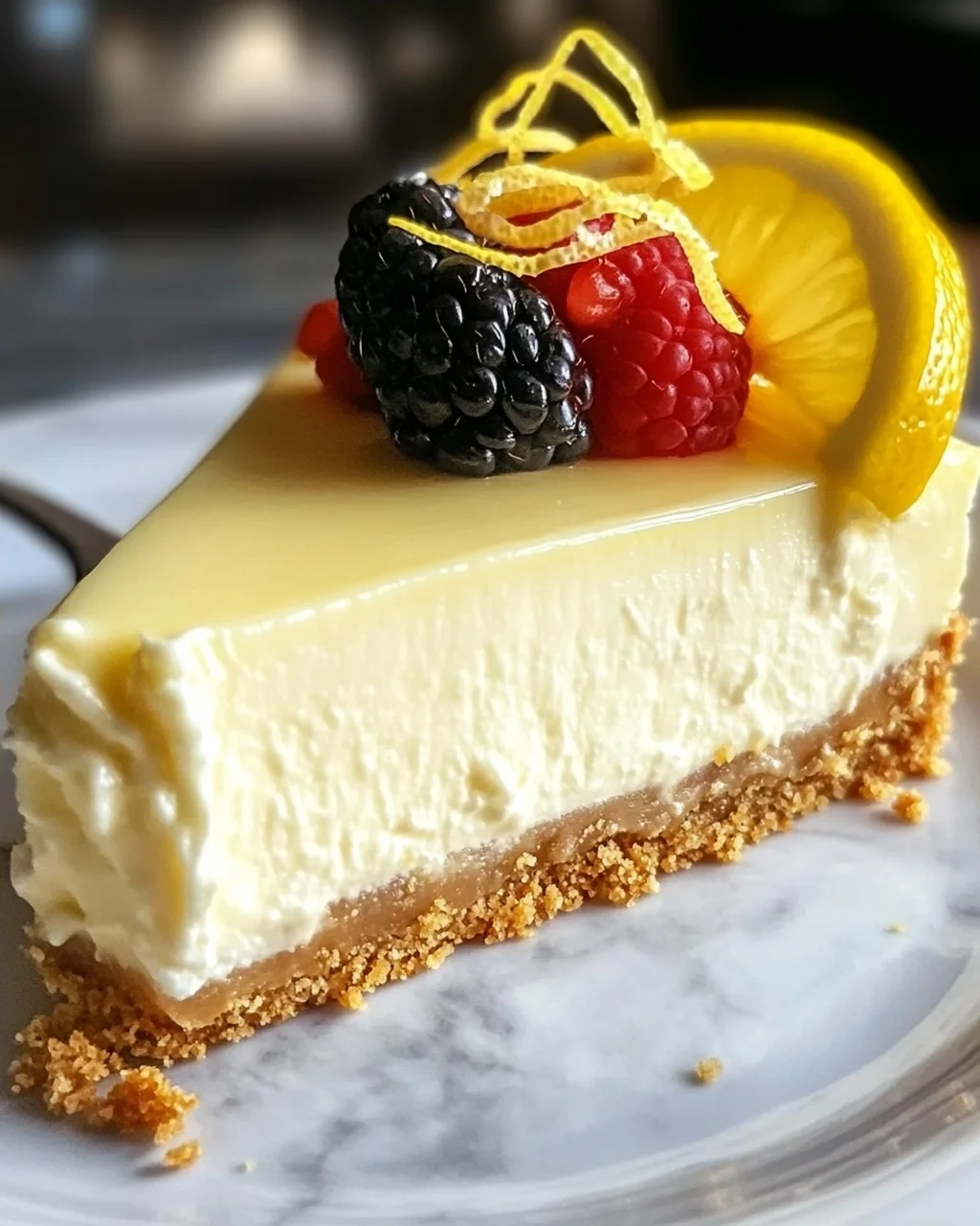 No-Bake Zitronen Käsekuchen