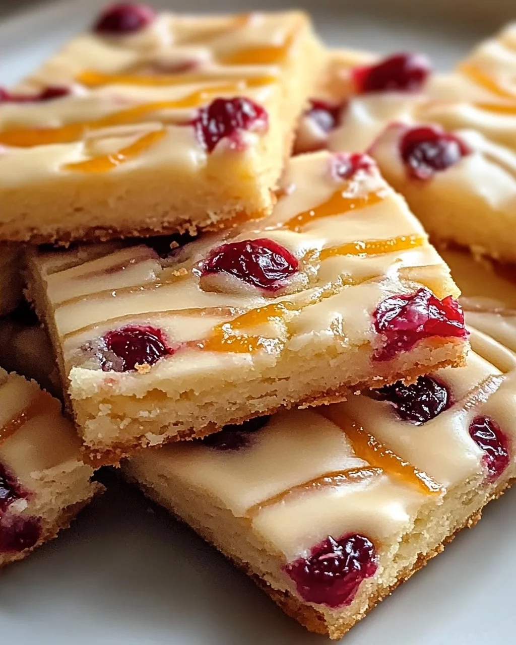 Orangen-Cranberry-Shortbread-Kekse für die Feiertage