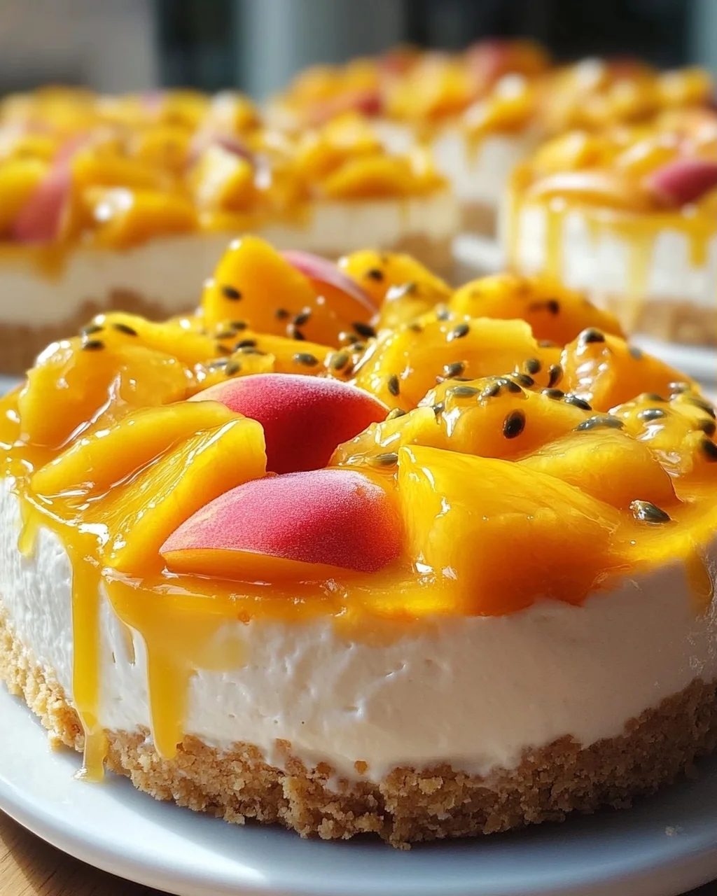 Pfirsich Maracuja Torte ohne Backen