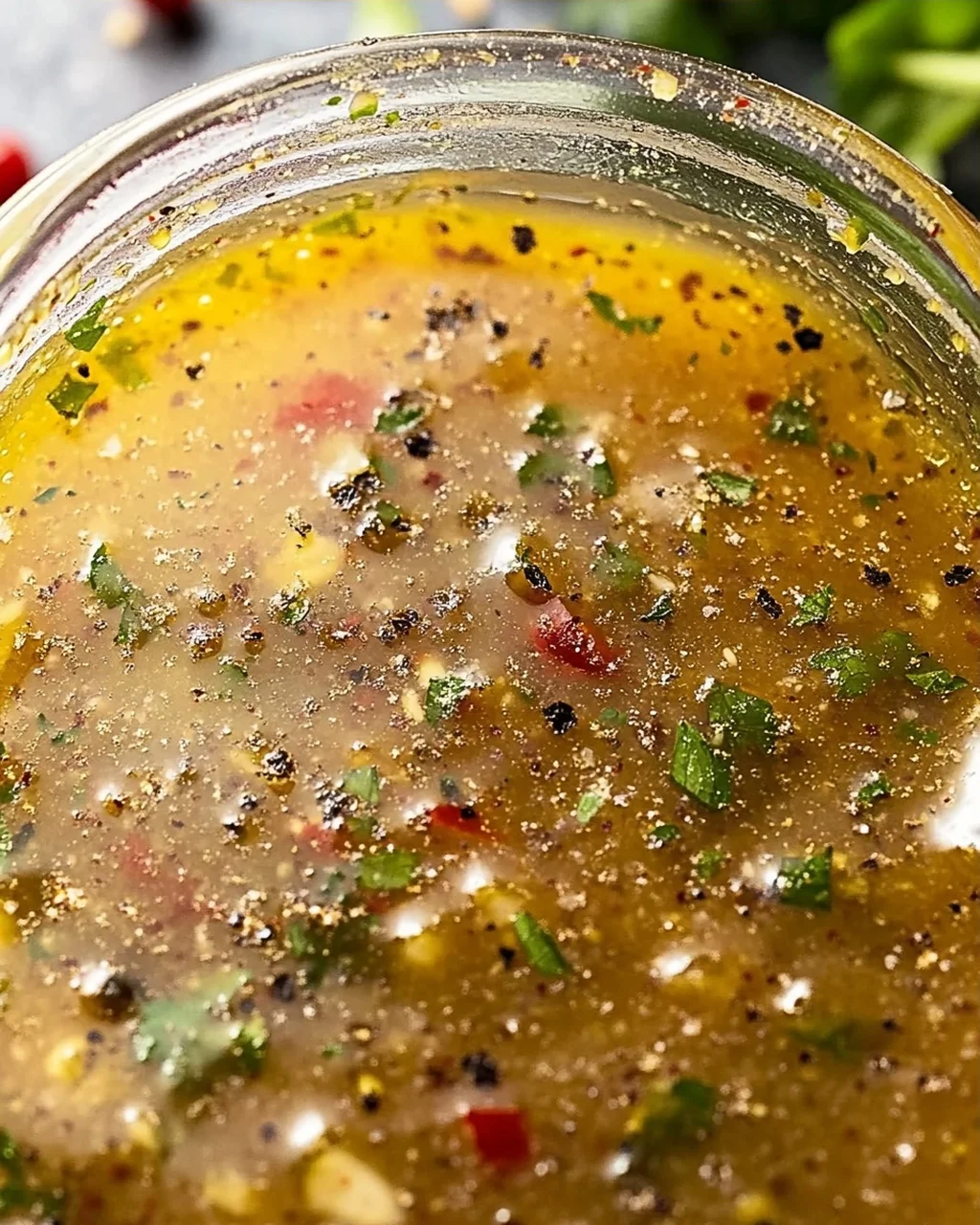 Pikantes Italienisches Salatdressing (mit Apfelessig)