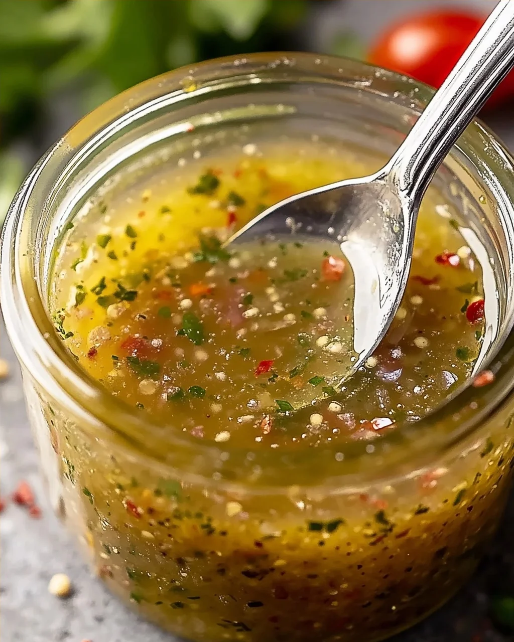 Pikantes Italienisches Salatdressing (mit Apfelessig)