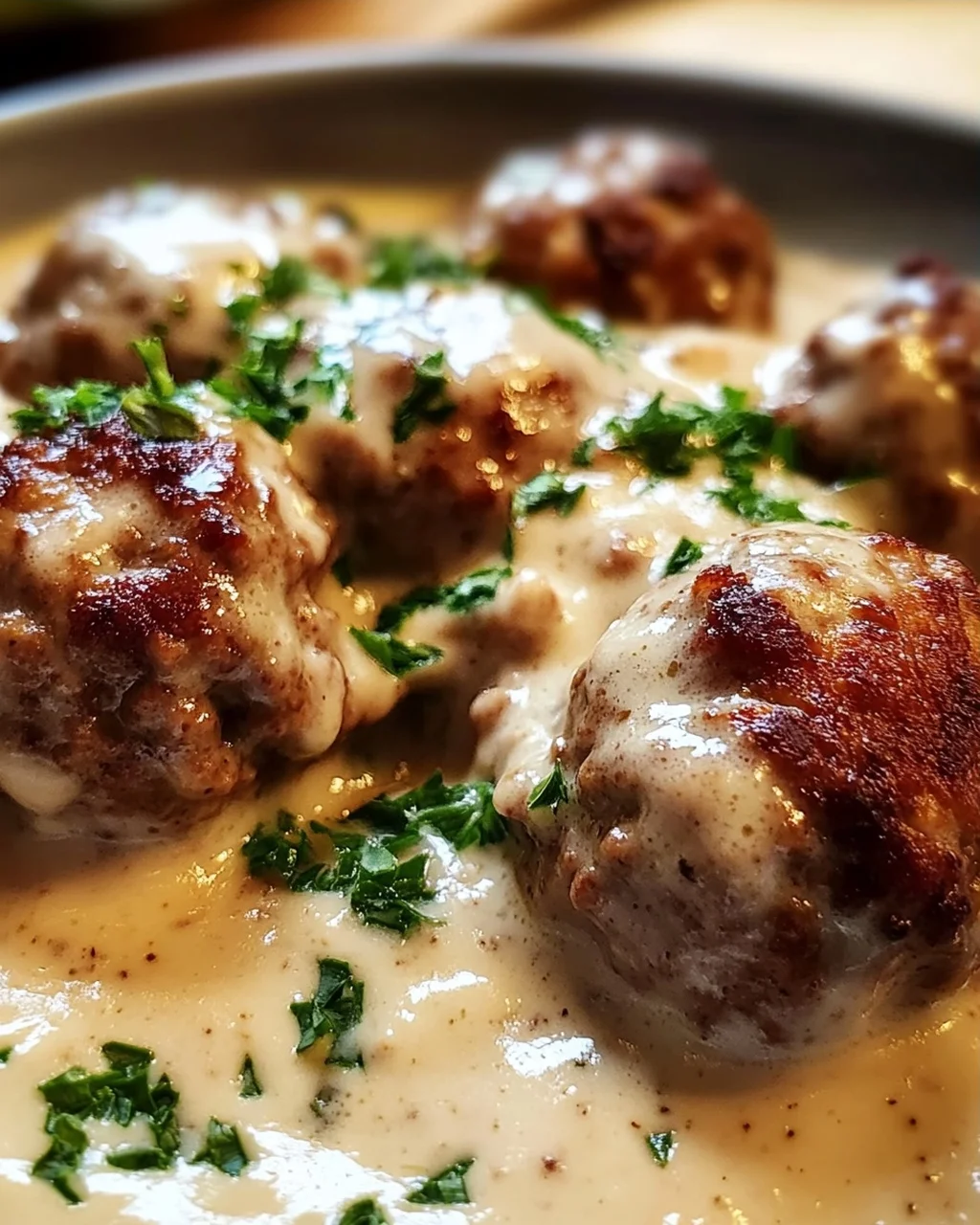 Rezept für Schwedische Köttbullar mit Rahmsauce