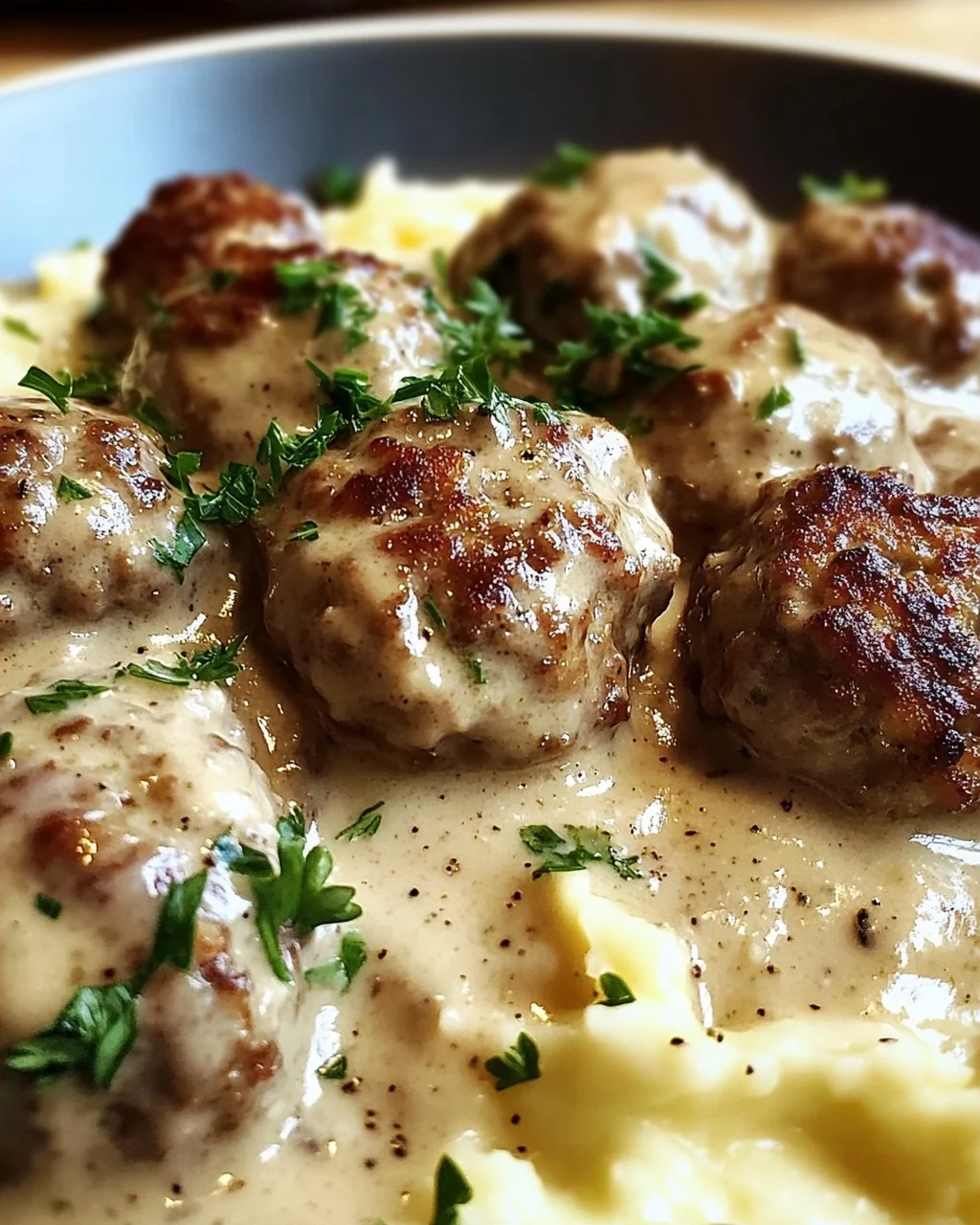 Rezept für Schwedische Köttbullar mit Rahmsauce