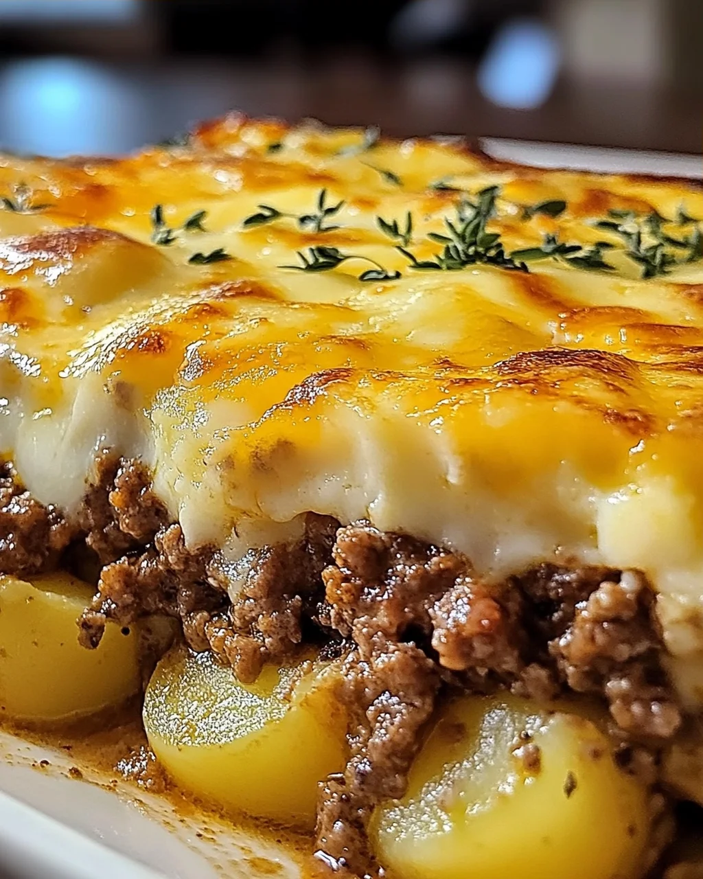 Rinderhackfleisch und Kartoffelauflauf für jeden Tag