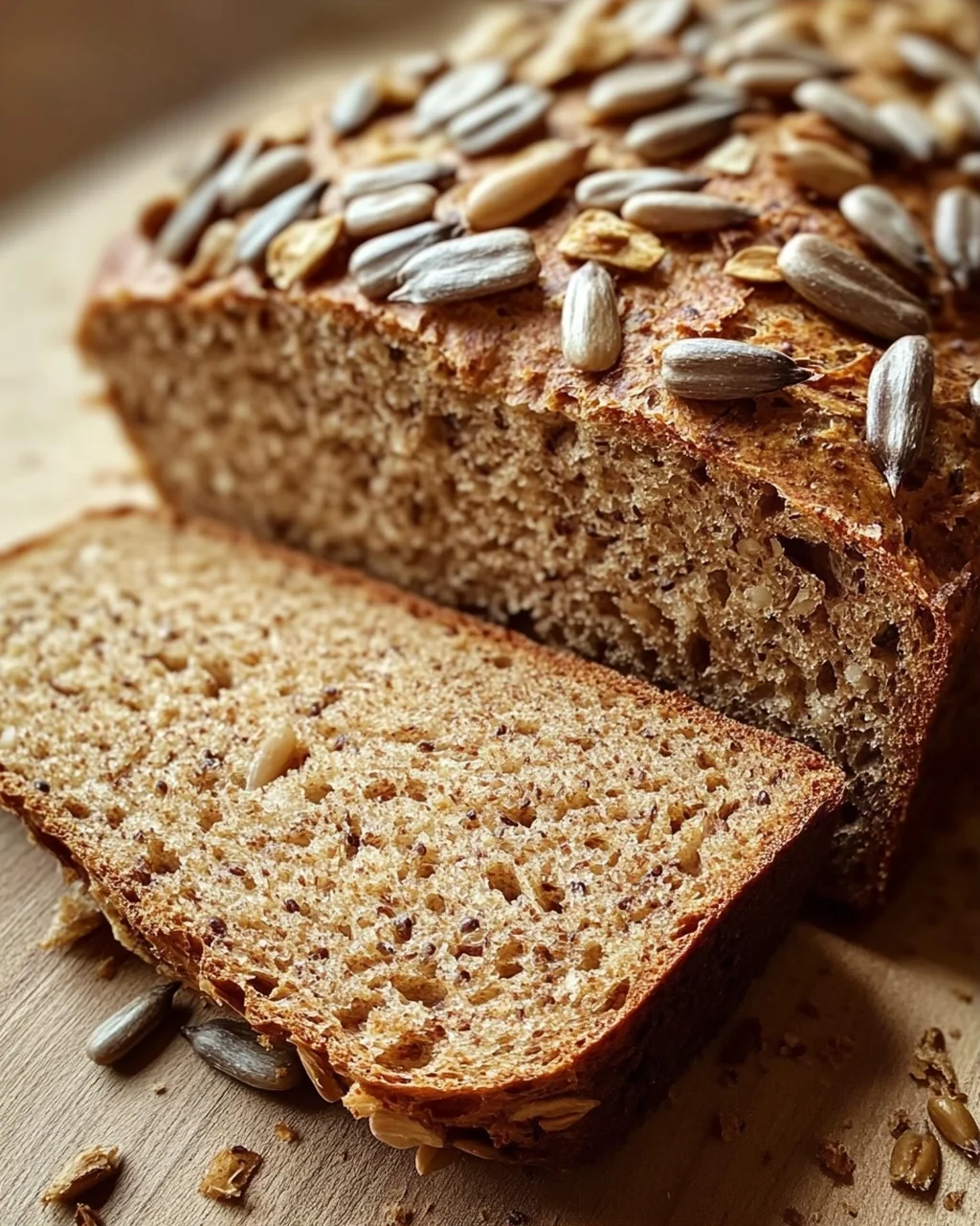 Roggenvollkornbrot mit Sonnenblumenkernen