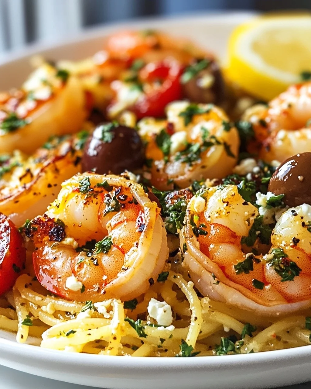 Scharfe Griechische Garnelen Scampi: Chili & Kräuter-Kick!