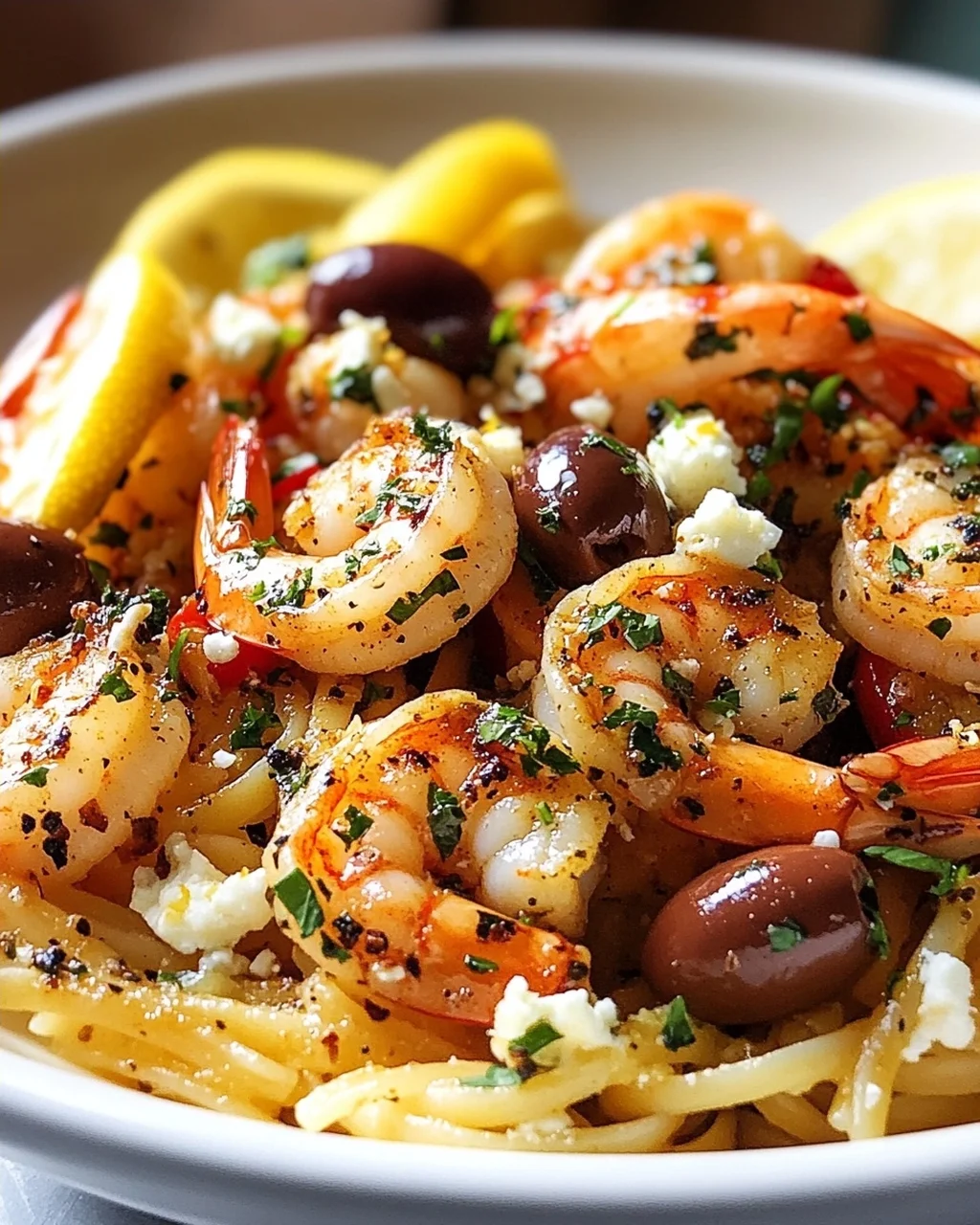 Scharfe Griechische Garnelen Scampi: Chili & Kräuter-Kick!