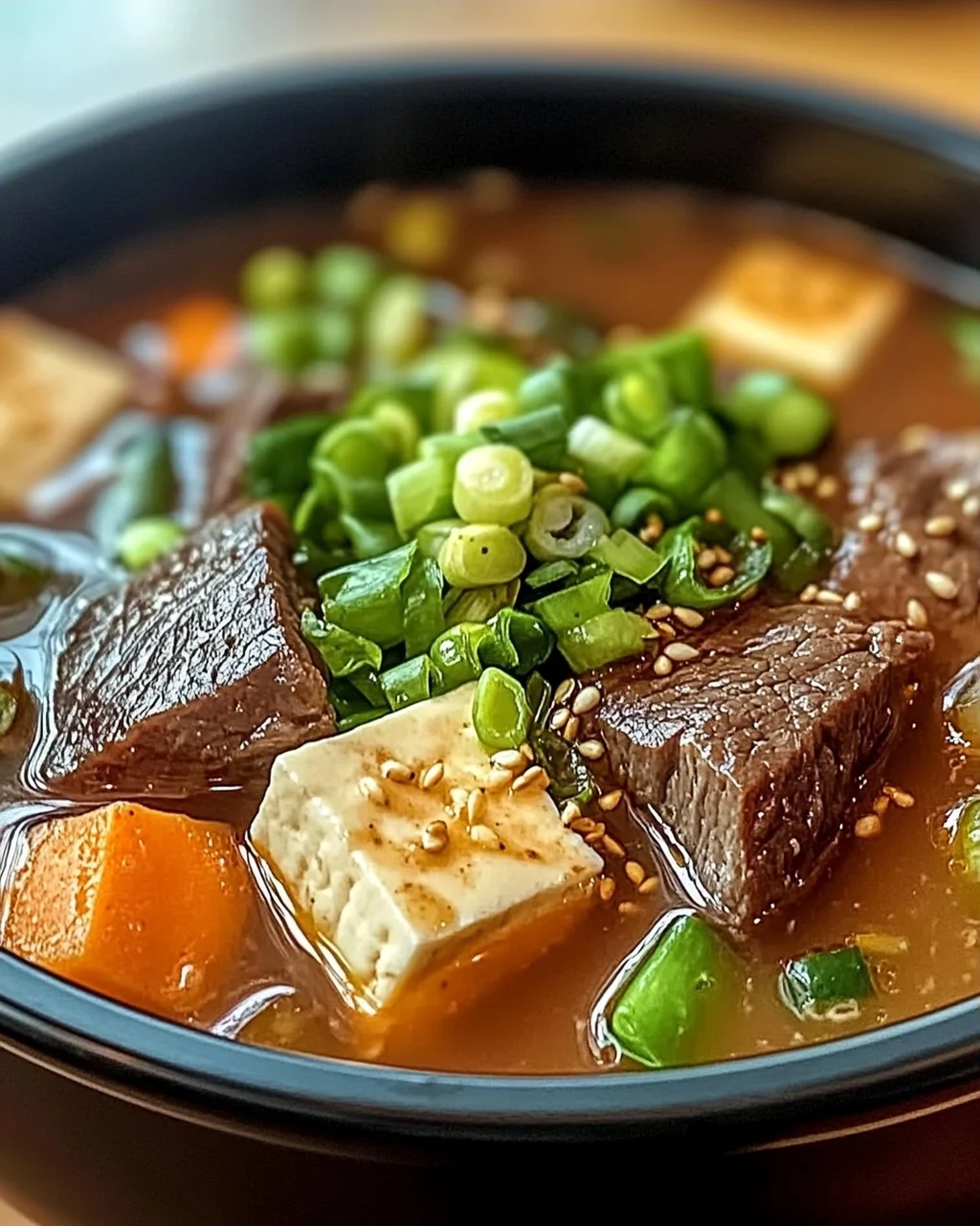 Schmackhafte koreanische Wintersuppe für warme Abende