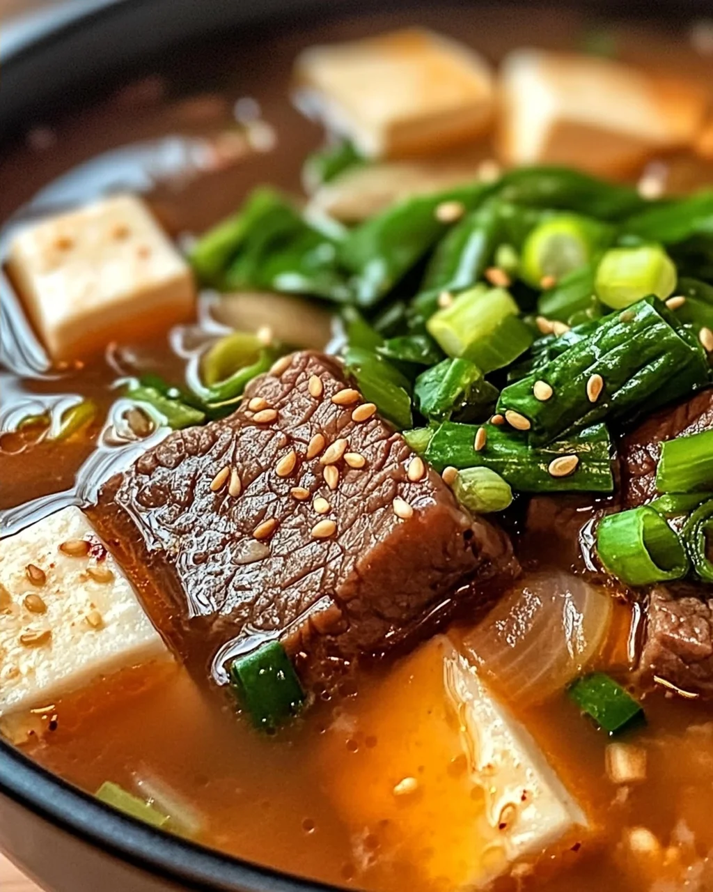 Schmackhafte koreanische Wintersuppe für warme Abende