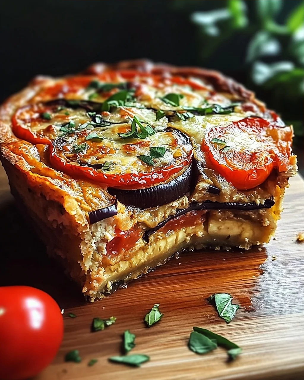 Sommer Tomaten und Auberginen Kuchen Rezept