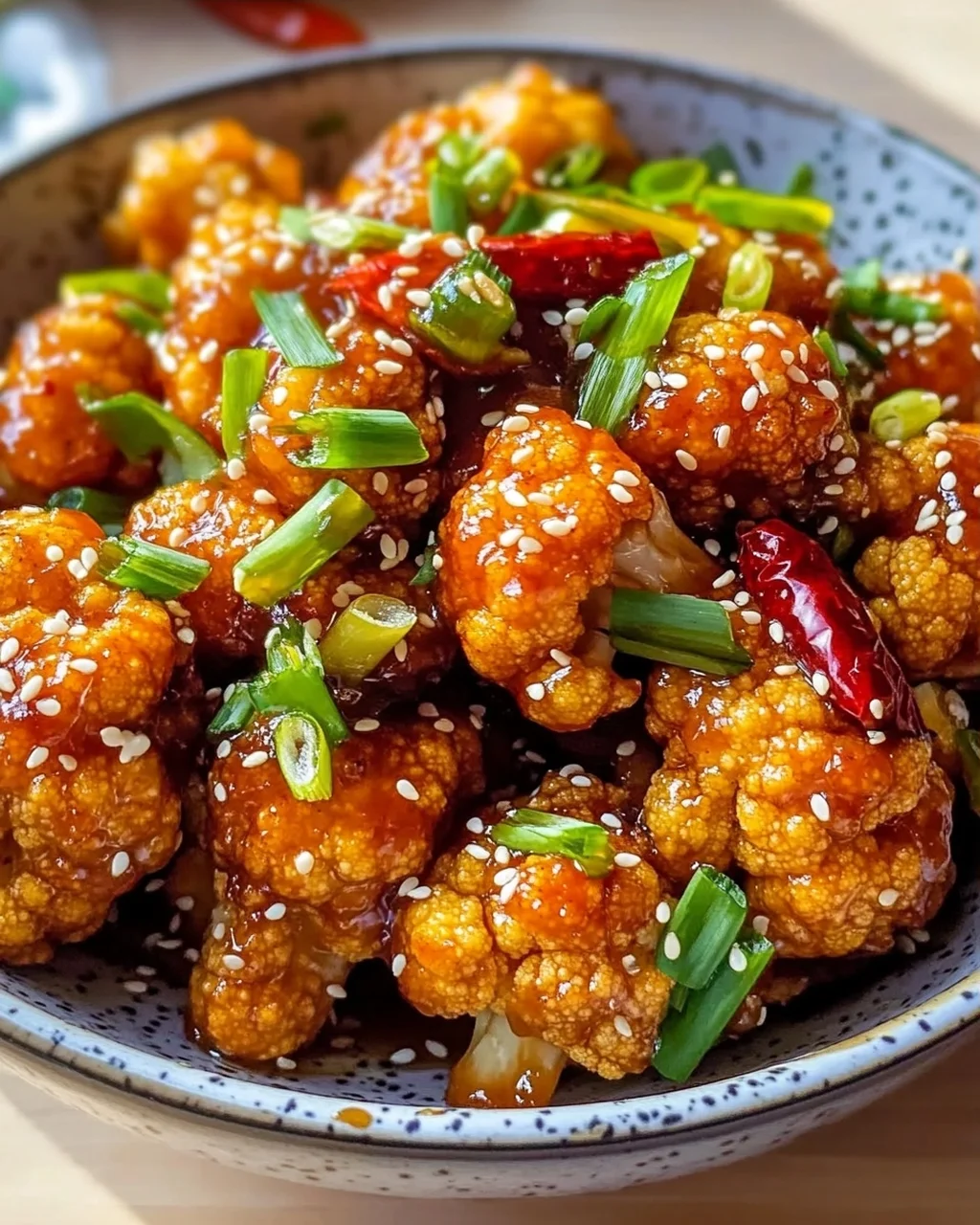 Sticky Sesame Cauliflower