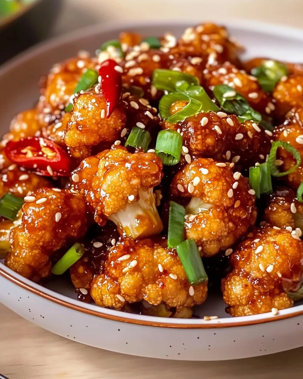 Sticky Sesame Cauliflower