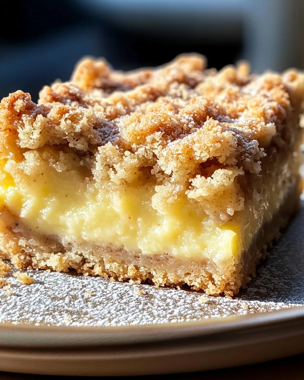 Streuselkuchen mit Pudding vom Blech