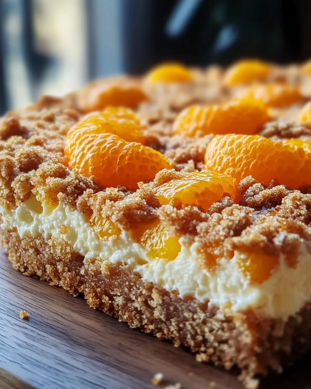 Streuselquarkkuchen mit Mandarinen