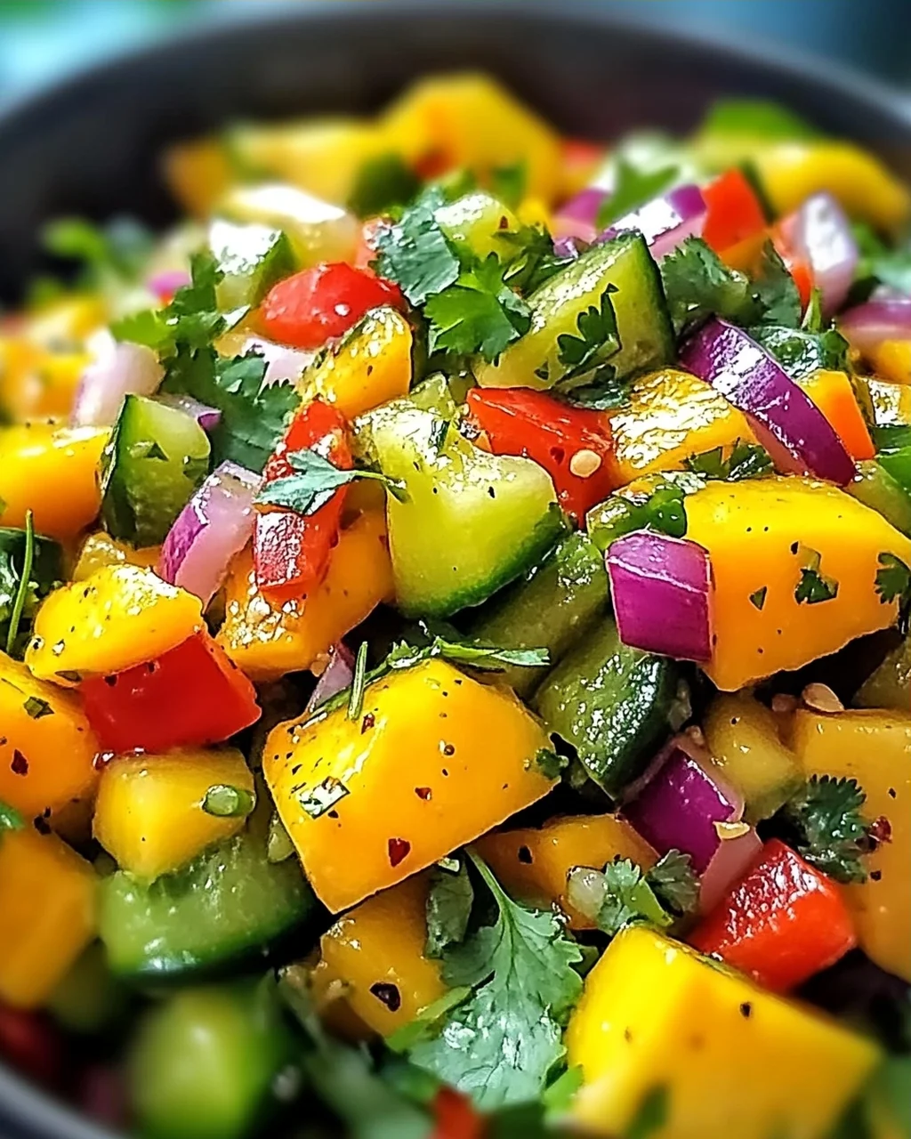 Thai-Mango-Gurken-Salat für erfrischende Genussmomente