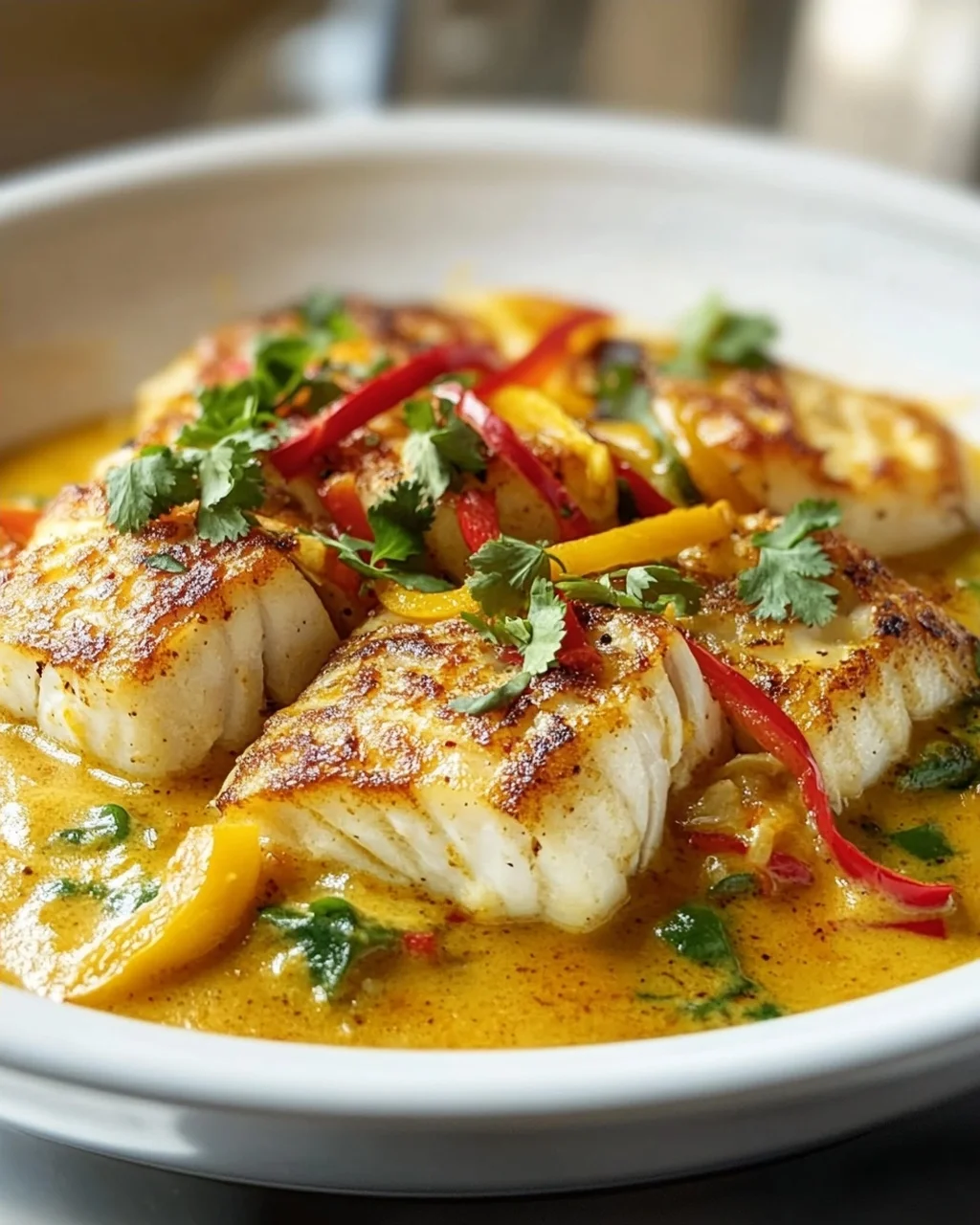 Tropischer Zackenbarsch mit würziger Kokosnuss-Sauce Rezept