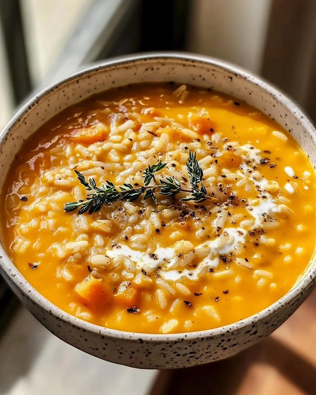 Vegane Kürbisreis Suppe: Cremig, Einfach & Lecker!
