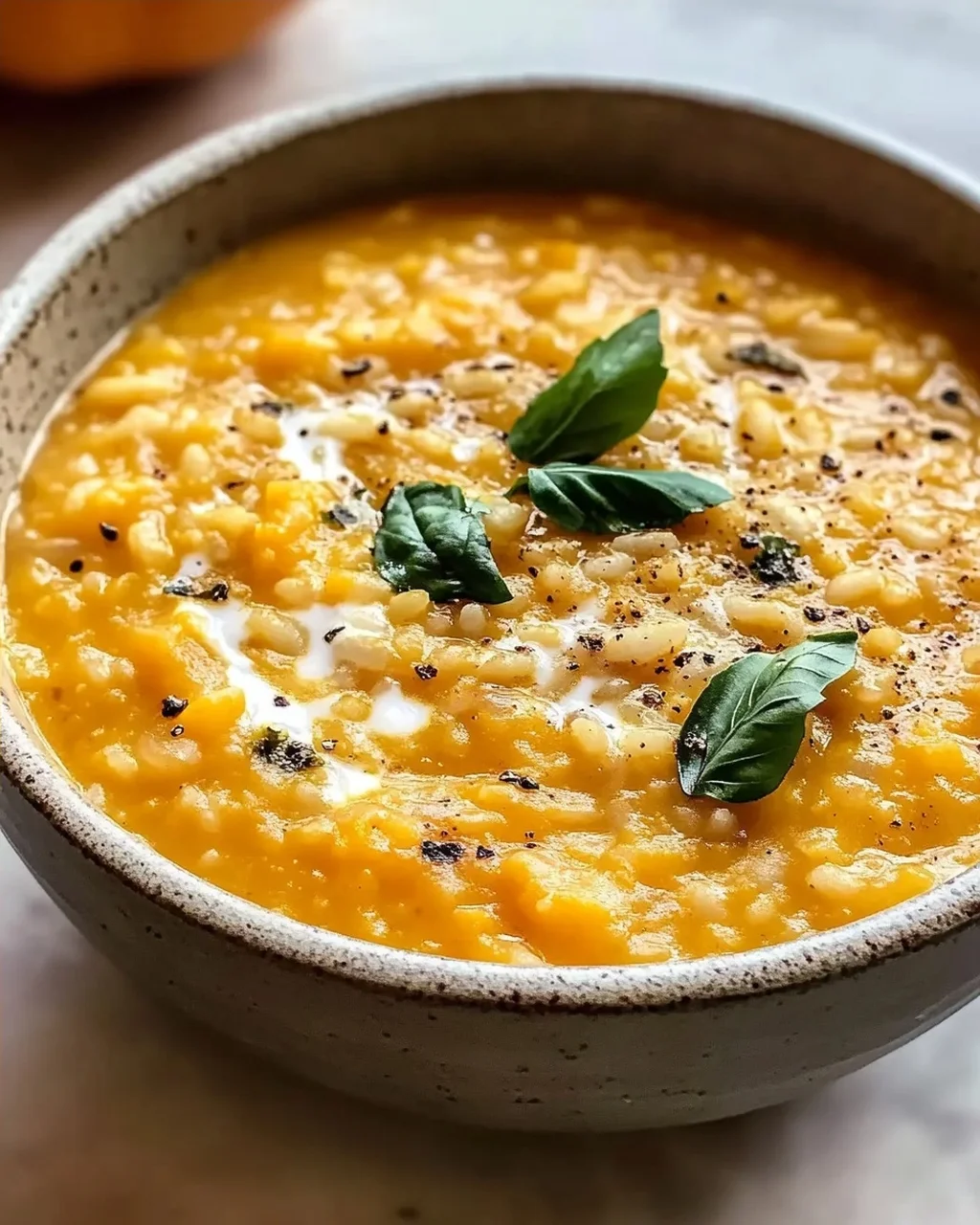 Vegane Kürbisreis Suppe: Cremig, Einfach & Lecker!