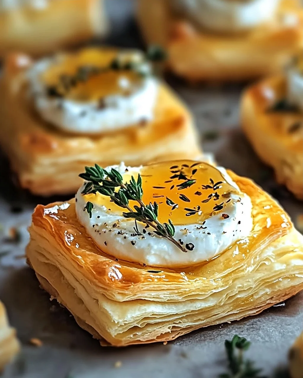Ziegenkäse und Honig Häppchen für besondere Anlässe