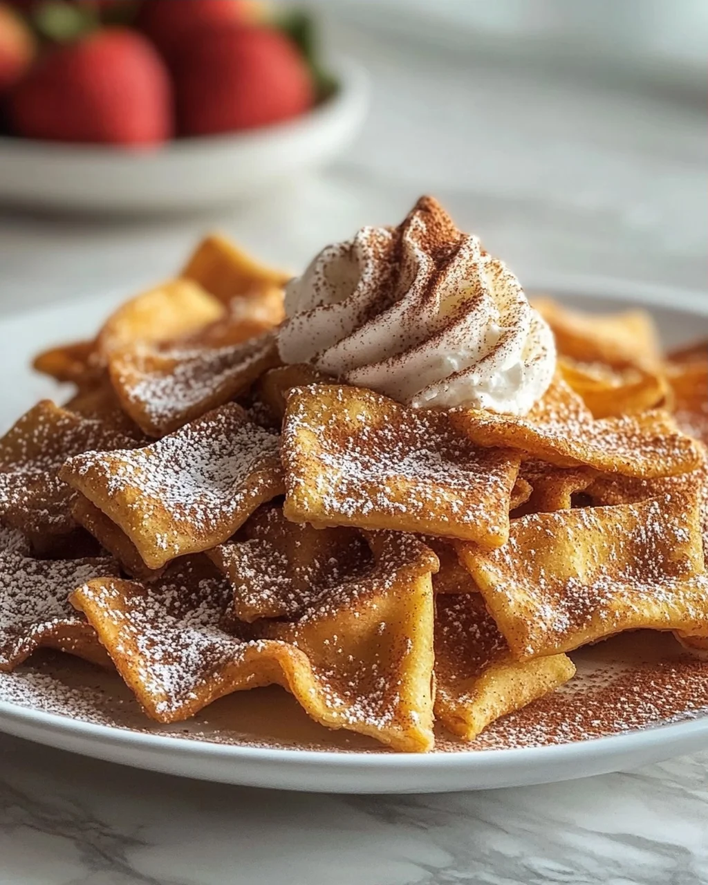 Zimtige Pasta Chips